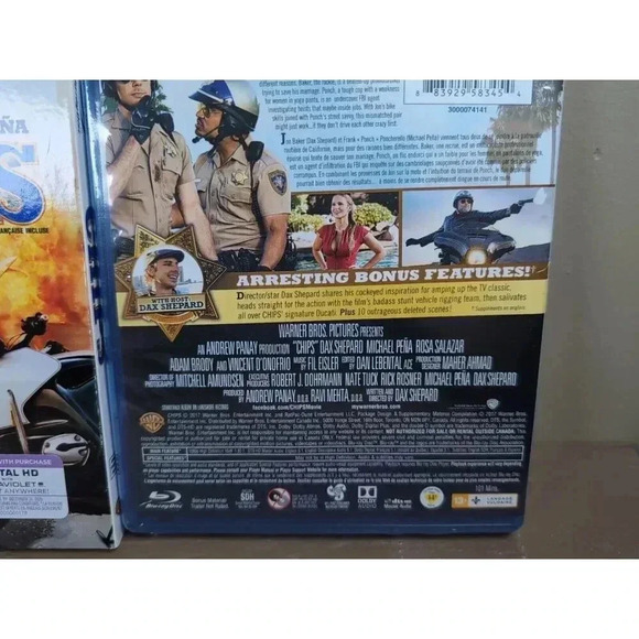 CHIPs (Blu-ray, 2017) - New Sealed With Sleeve - Picture 5 of 8